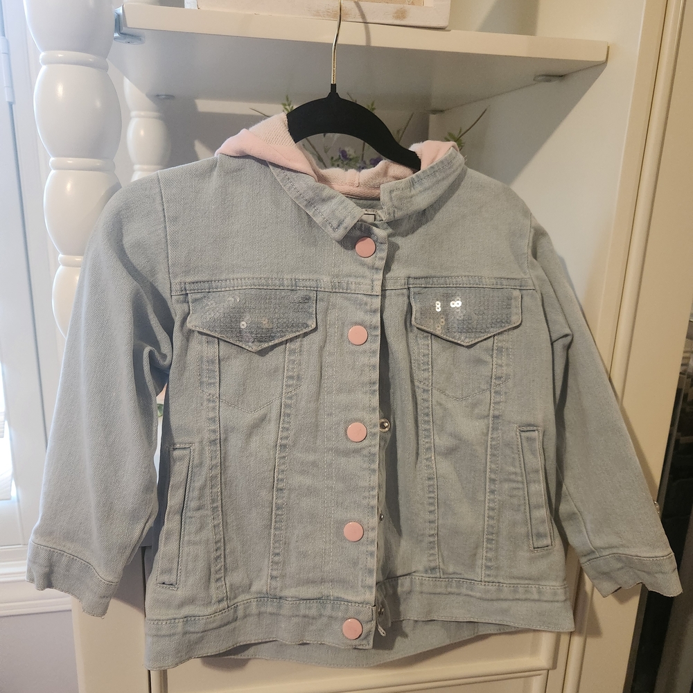 Paw Patrol Denim Jacket with Pink Accents